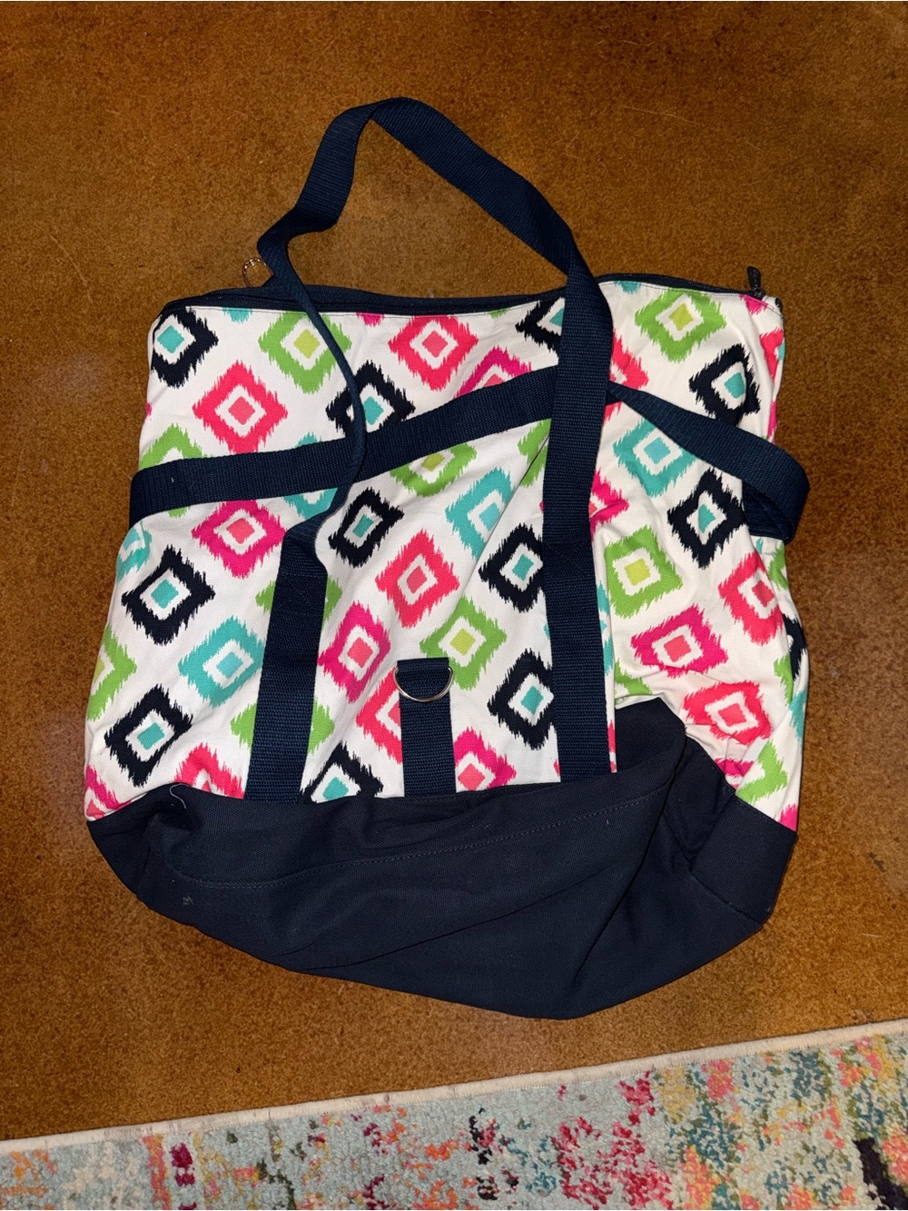 Retired Thirty-One "Fold-Over Weekender" Travel Bag